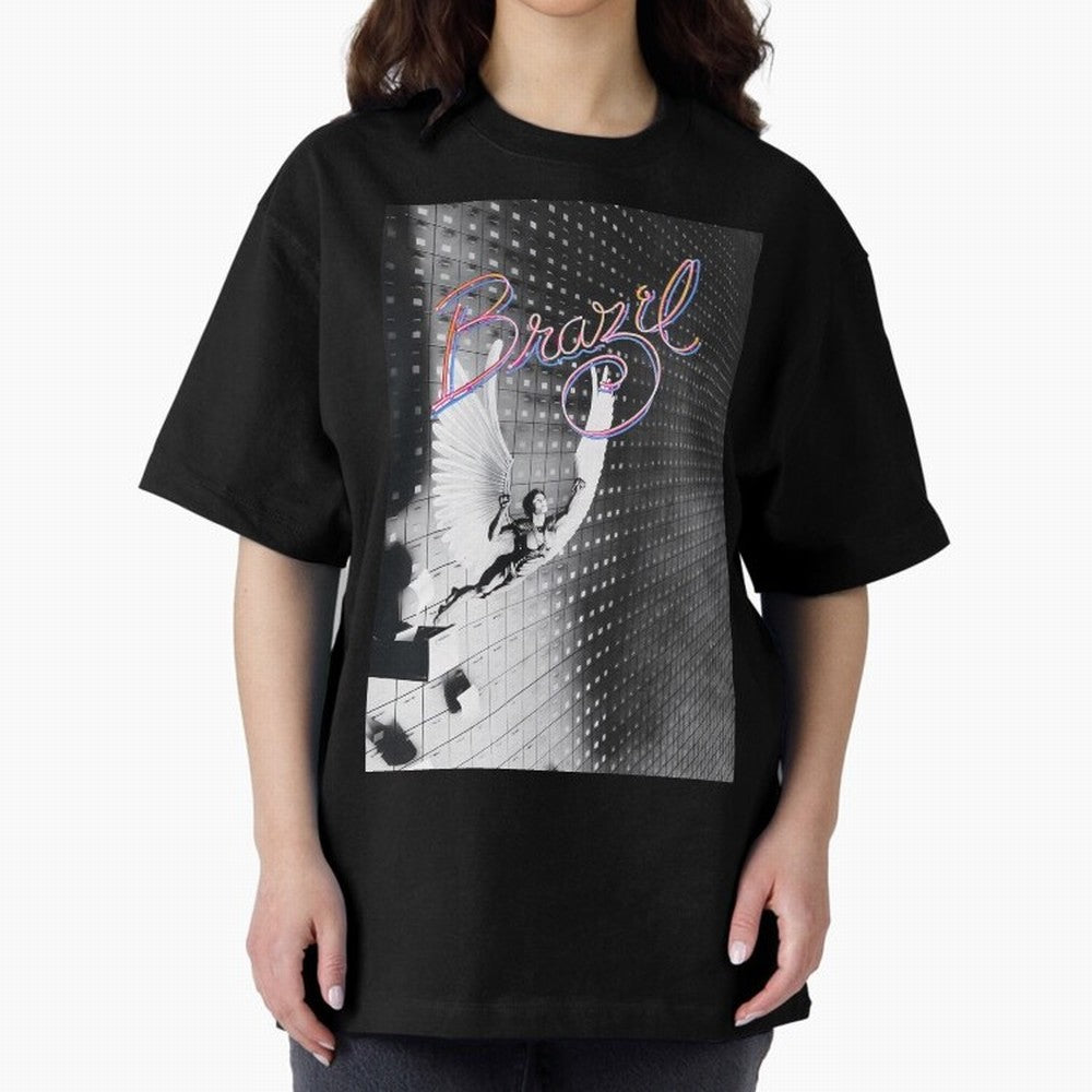 Brazil Oversized T-Shirt Feel the Trophy Chase of Global Football Passion for FIFA World Cup 2026, Inspired by CR7 and Messi, France, Stadium Chants, National Pride, Trophy Dreams and Unforgettable Football Memories; Made for Die Hard Supporters,