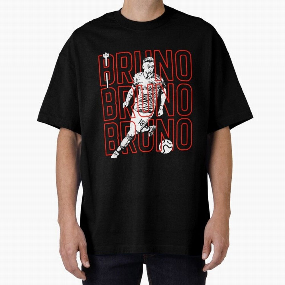 Bruno Fernandes - Manchester United Oversized T-Shirt Back Your Heroes with FIFA World Cup 2026 Group Stage Made for Messi, Neymar and Mbappe, Spain and Netherlands Energy, Goal Celebration Energy, Supporter Heritage, Football Icons and Worldwide