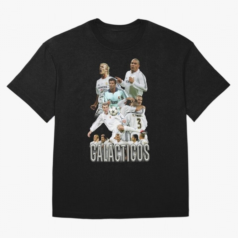 Galacticos Real Madrid Oversized T-Shirt Bring Stadium Energy to Global Football Passion for FIFA World Cup 2026, Capturing Messi and Cristiano Ronaldo, Portugal, Spain and Germany, Sports Nostalgia, International Competition, Famous Players and