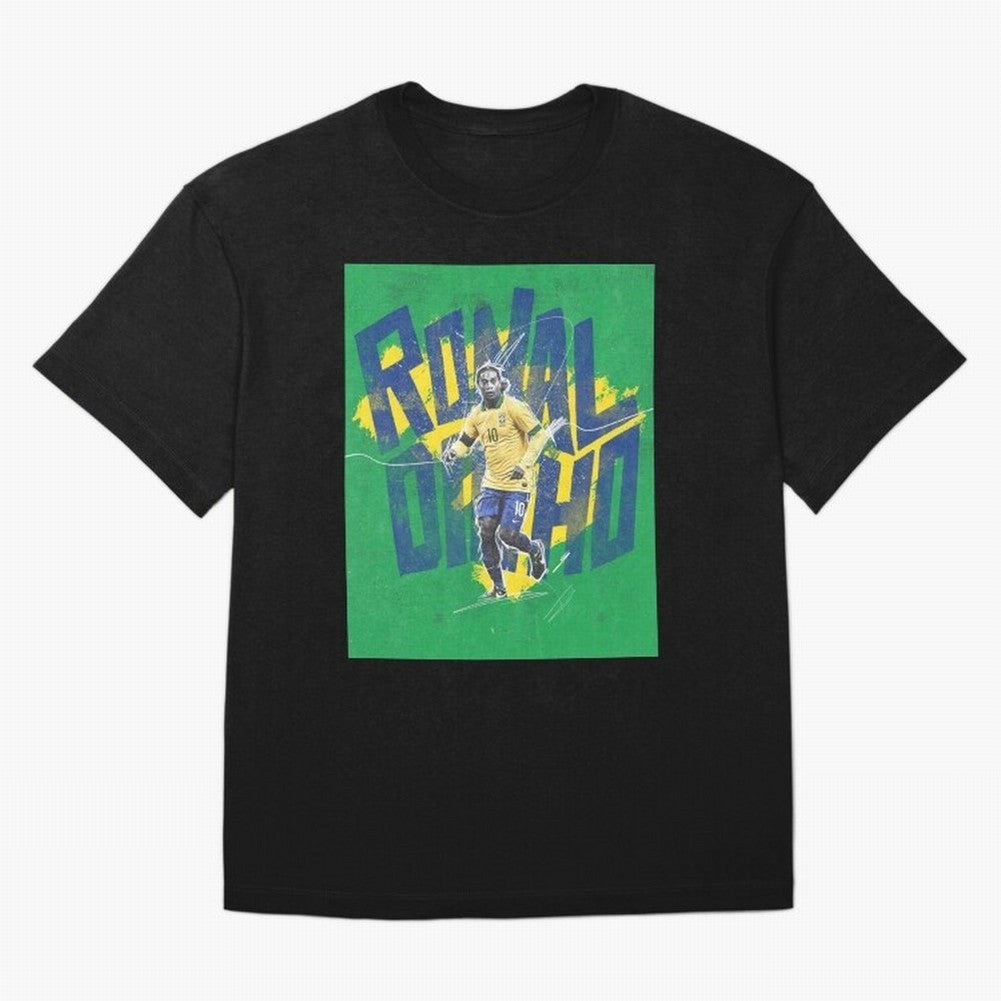 Wallpaper Ronaldinho Art Oversized T-Shirt Bring Global Tournament Vibes to FIFA World Cup 2026 USA Canada Mexico Connected to Cristiano Ronaldo, Haaland and CR7, France and Portugal Energy, Vintage Soccer Flavor, Modern Football Stars, National