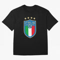 Italy Emblem Oversized T-Shirt Bring Stadium Energy to the FIFA World Cup 2026 USA Canada Mexico Journey through Neymar, Haaland and Cristiano Ronaldo Highlights, Argentina, France and Brazil Pride, Match Day Excitement, Supporter Culture, Golden