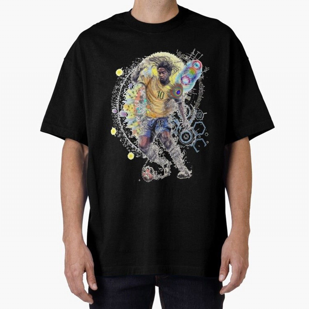 Ronaldin Football Player Oversized T-Shirt Join the Countdown to the FIFA World Cup 2026 Journey through Haaland and Mbappe Highlights, Spain Pride, Supporter Pride, Iconic Celebrations, Legendary Names and Global Match Day Energy; Created for