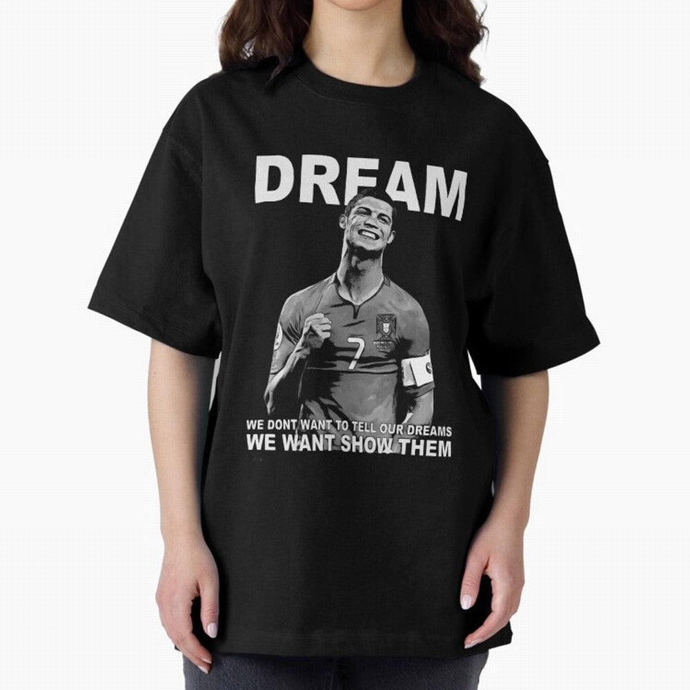 christiano ronaldo Oversized T-Shirt Celebrate National Team Dreams in the FIFA World Cup 2026 USA Canada Mexico Journey through Neymar Highlights, Spain Pride, Sports Nostalgia, International Competition, Famous Players and Unforgettable