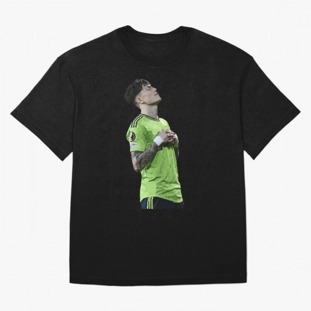 Garnacho Inner Peace Celebration Oversized T-Shirt Experience the Global Stage of FIFA World Cup 2026 USA Canada Mexico Capturing Neymar, Portugal Energy, Football History, Final Match Energy, Crowd Noise and Once in a Lifetime Moments; Perfect for