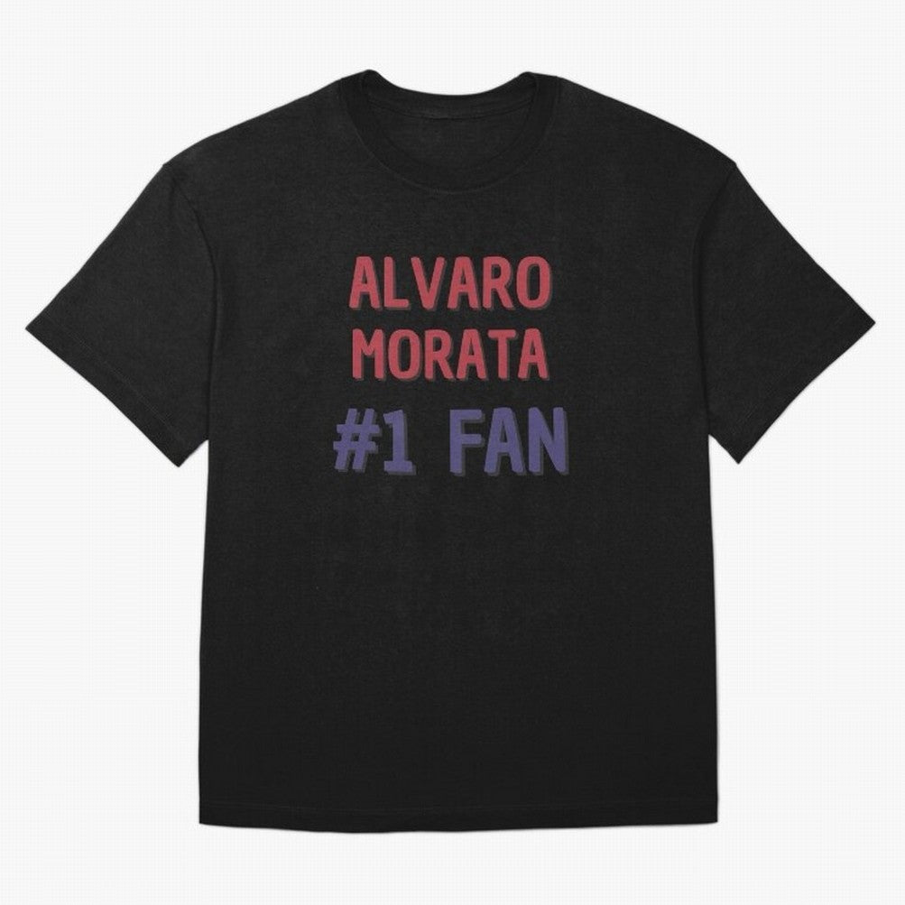 Alvaro Morata - #1 Fan Oversized T-Shirt Carry the Colors and Pride of the FIFA World Cup 2026 USA Canada Mexico Journey through Messi Highlights, England Pride, Match Day Excitement, Supporter Culture, Golden Goals and Global Football Passion;