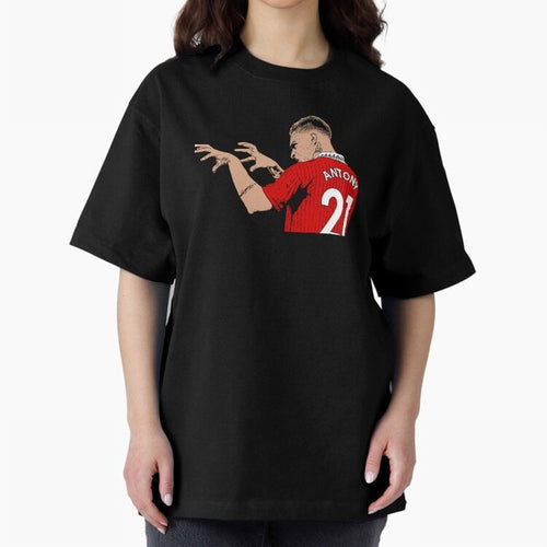 Antony Oversized T-Shirt Capture the FIFA World Cup 2026 Group Stage Journey through Messi Highlights, Spain and Netherlands Pride, Sports Nostalgia, International Competition, Famous Players and Unforgettable Victories; Great for Supporters Who
