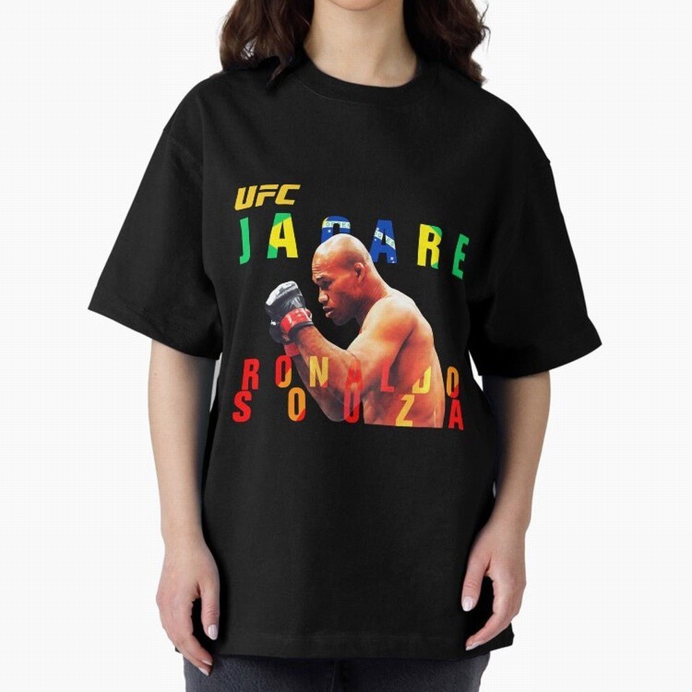Ronaldo Jacare Souza MMA UFC 256 Oversized T-Shirt Embrace FIFA World Cup 2026 Spirit, Highlighting Argentina, Haaland, Global Supporter Spirit, Legendary Goals, National Colors and Tournament Celebration; Ideal for Passionate Fans Who Love