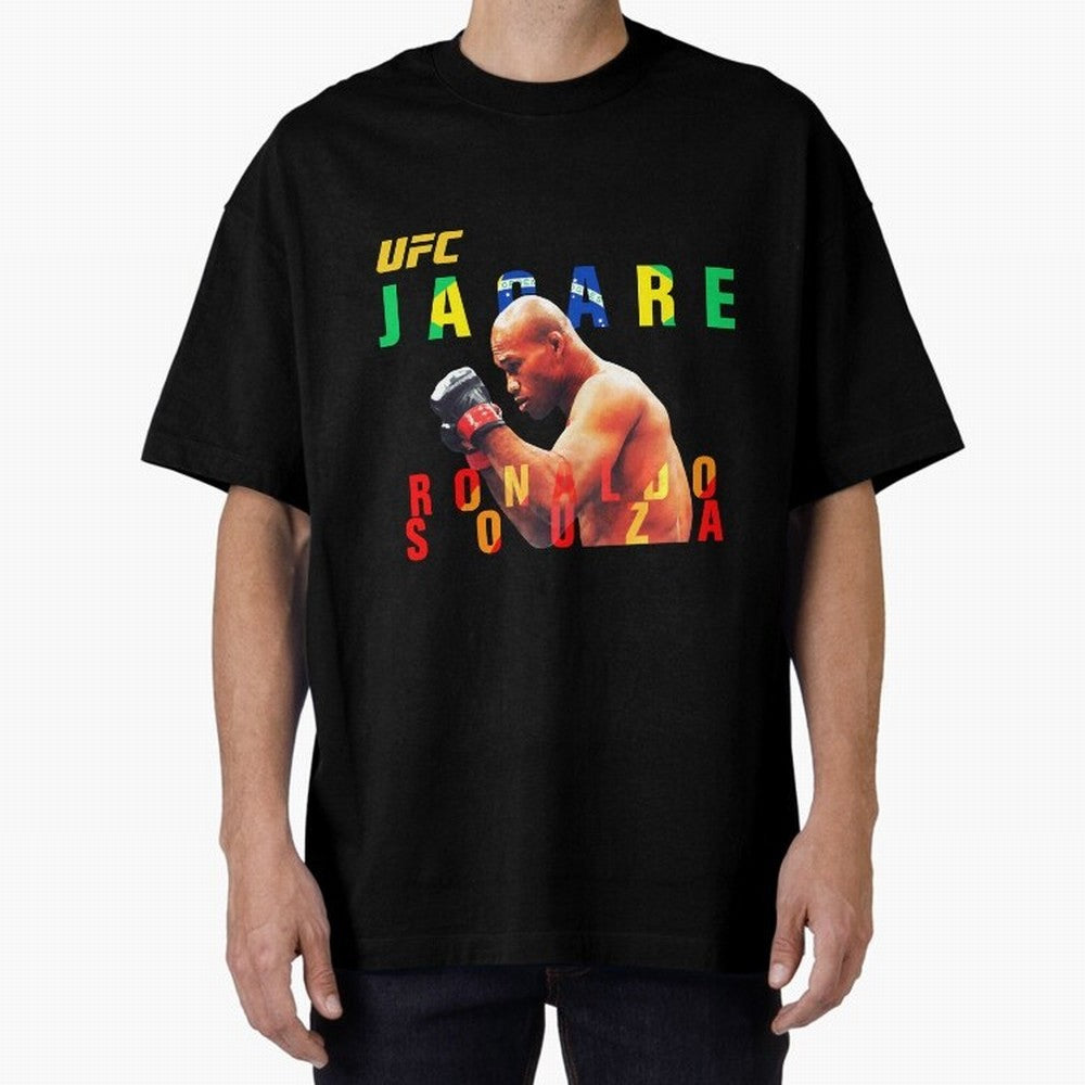 Ronaldo Jacare Souza MMA UFC 256 Oversized T-Shirt Embrace FIFA World Cup 2026 Spirit, Highlighting Argentina, Haaland, Global Supporter Spirit, Legendary Goals, National Colors and Tournament Celebration; Ideal for Passionate Fans Who Love