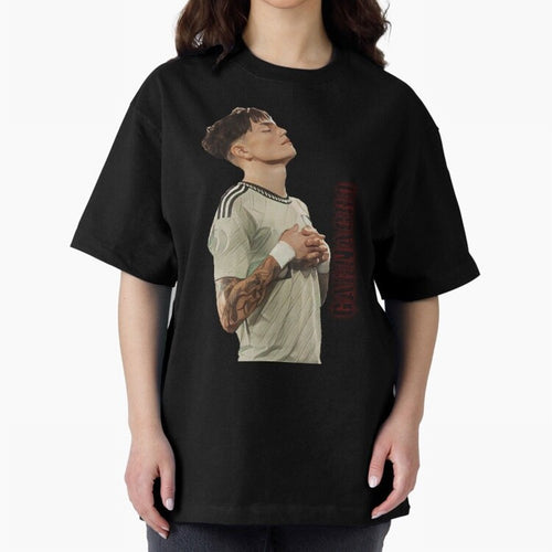 Alejandro Garnacho Oversized T-Shirt Show Love for Legendary Goals in FIFA World Cup 2026 USA Canada Mexico Made for Mbappe, Brazil Energy, Stadium Chants, National Pride, Trophy Dreams and Unforgettable Football Memories; Perfect for Supporters