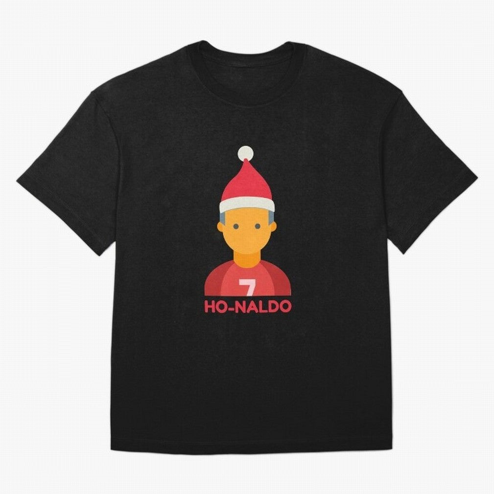 HO-NALDO - Funny Ronaldo Christmas Oversized T-Shirt Celebrate Every Goal in FIFA World Cup 2026 for Fans of Neymar, Haaland and Cristiano Ronaldo and Argentina and Brazil, Bringing Champion Mindset, Group Stage Buzz, Knockout Tension and