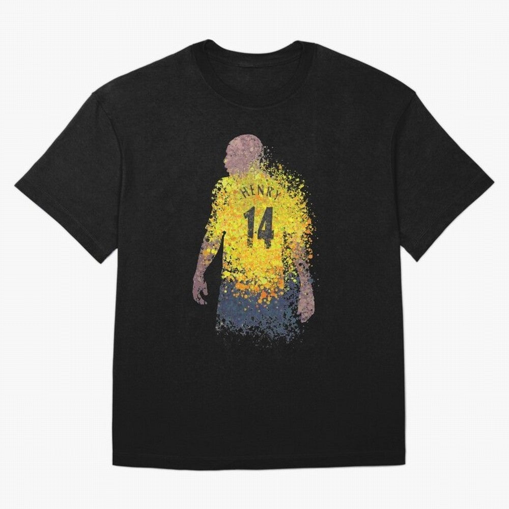 Thierry Henry Arsenal Illustration Oversized T-Shirt Celebrate Classic Football Spirit in Global Football Passion for FIFA World Cup 2026 Group Stage, Built around CR7 and Messi, France, Football Festival Excitement, Trophy Ambitions, Country