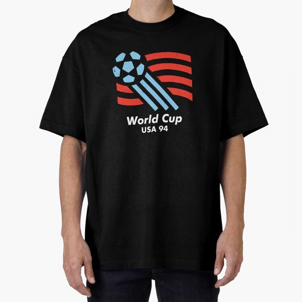 World Cup USA 94 Oversized T-Shirt Celebrate Football Dreams Across FIFA World Cup 2026 Group Stage Spirit, Connected to Argentina, France and Brazil, CR7, Football Festival Excitement, Trophy Ambitions, Country Rivalries and Star Player Buzz;