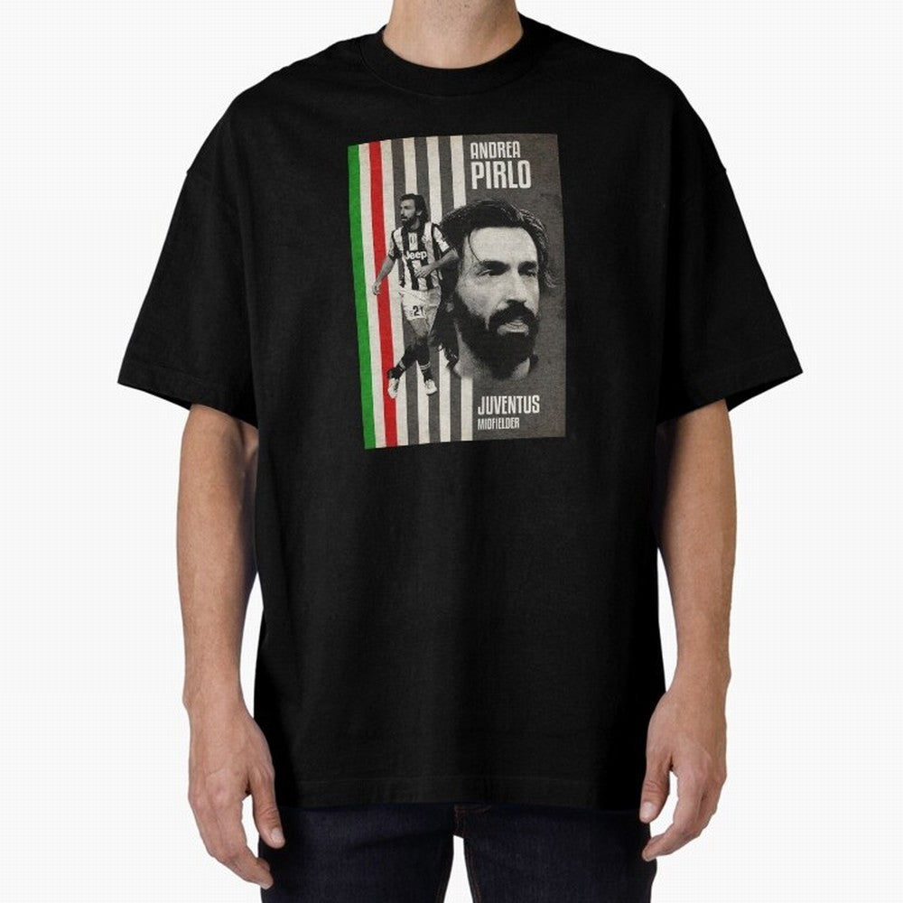 andrea pirlo juventus midfielder Oversized T-Shirt Join Supporters Worldwide for FIFA World Cup 2026 USA Canada Mexico with Cristiano Ronaldo, England and Germany Energy, Global Supporter Spirit, Legendary Goals, National Colors and Tournament