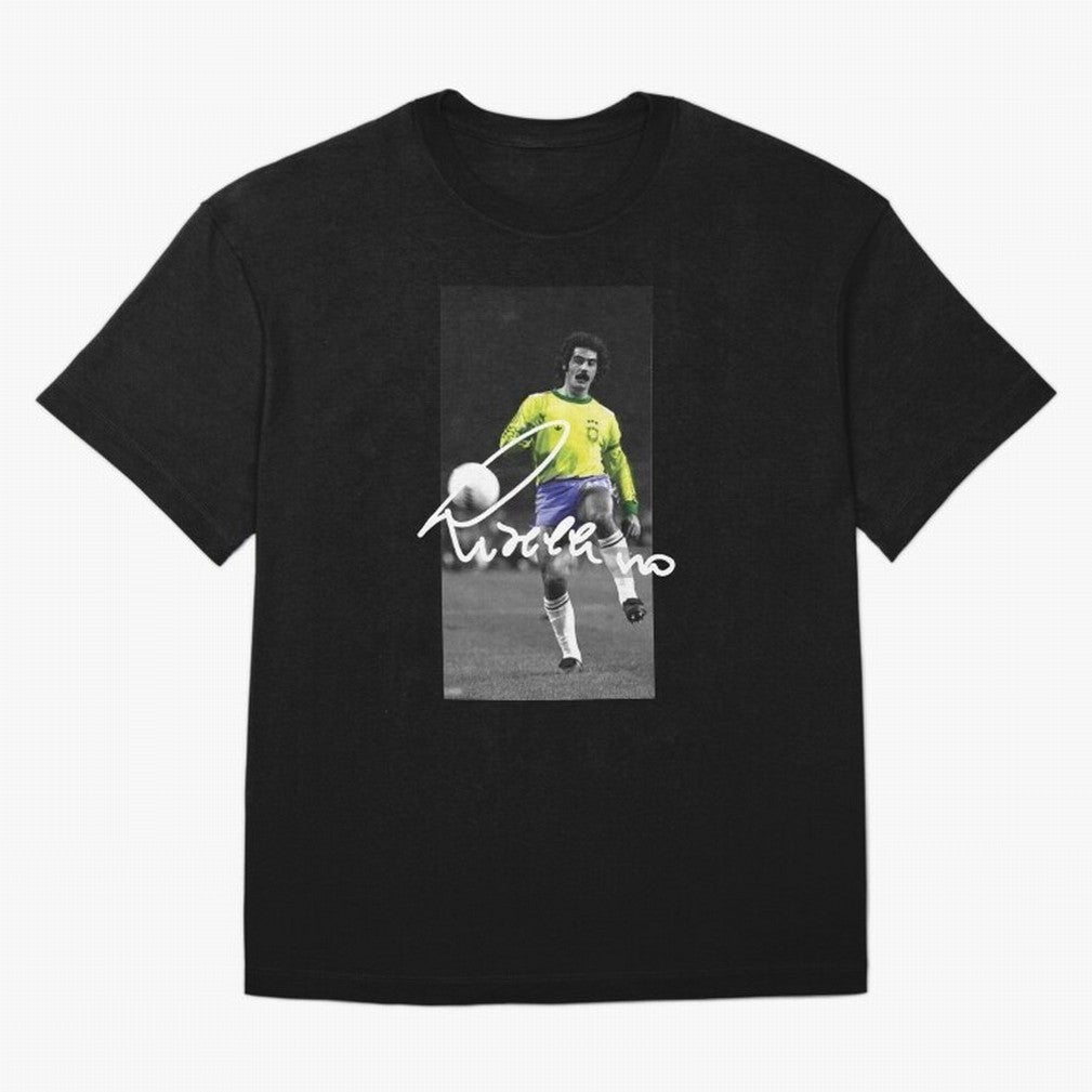 Rivelino FOOTBALL LEGENDS Oversized T-Shirt Follow FIFA World Cup 2026 Spirit, Made for Brazil, Portugal and Argentina, CR7 and Messi, Tournament Hype, Historic Matchups, Family Viewing Parties and Global Sports Pride; Ideal for Fans Who Follow