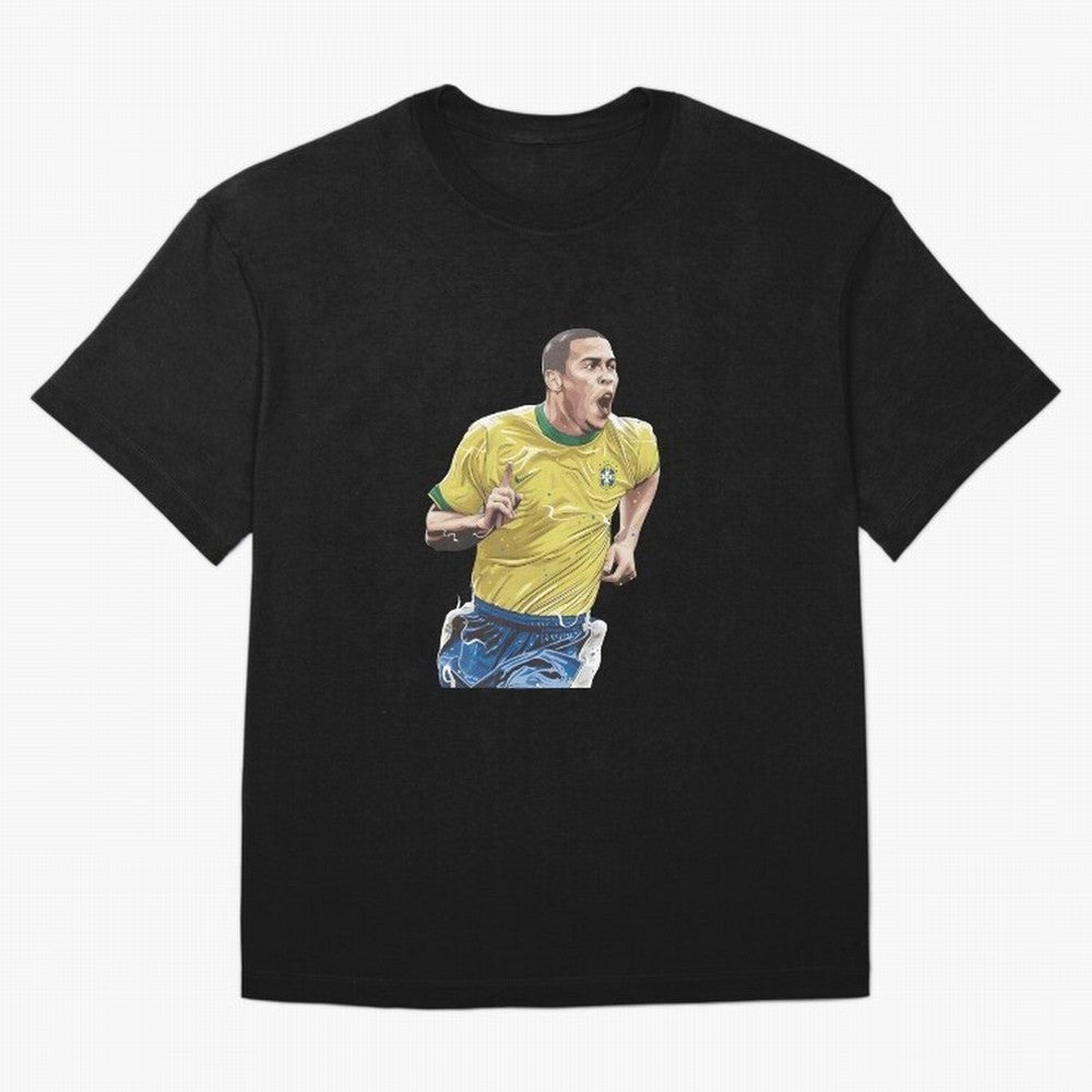 R9, El Grande Ronaldo Nazario Oversized T-Shirt Represent FIFA World Cup 2026 USA Canada Mexico Spirit, with Portugal, Messi, Football Passion, Legendary Performances, Festival Vibes and Supporter Community; Perfect for Fans, Collectors, Family