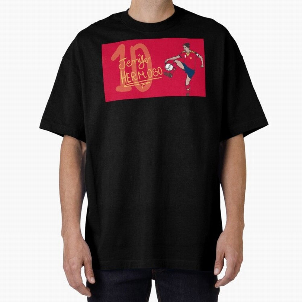 Jennifer Hermoso Oversized T-Shirt Turn Every Weekend Toward Global Football Passion for FIFA World Cup 2026 Group Stage, Centered on Haaland and Mbappe, France, Stadium Chants, National Pride, Trophy Dreams and Unforgettable Football Memories;
