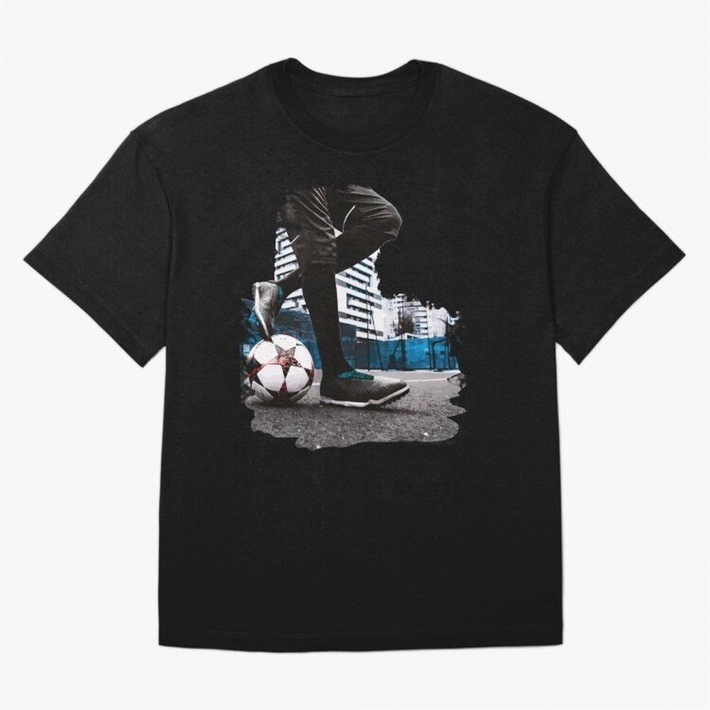 Street Soccer in my Hood Oversized T-Shirt Represent FIFA World Cup 2026 Built around Neymar, Haaland and Cristiano Ronaldo, Argentina Energy, Championship Spirit, Famous Goals, Roaring Crowds and International Football Unity; Perfect for Fans,
