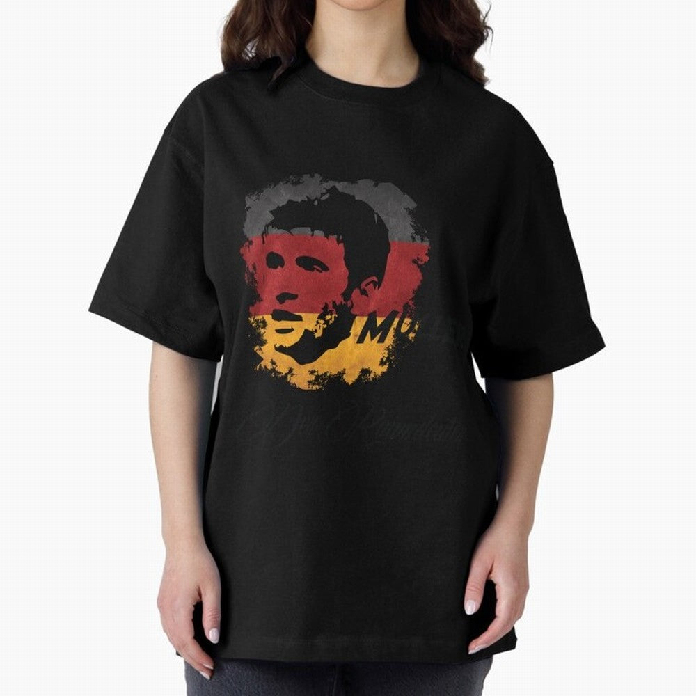 Germany Thomas Muller World Cup 2014 Oversized T-Shirt Feel the Trophy Chase of FIFA World Cup 2026 USA Canada Mexico Spirit, Inspired by Brazil, CR7 and Messi, Football Passion, Legendary Performances, Festival Vibes and Supporter Community; Made