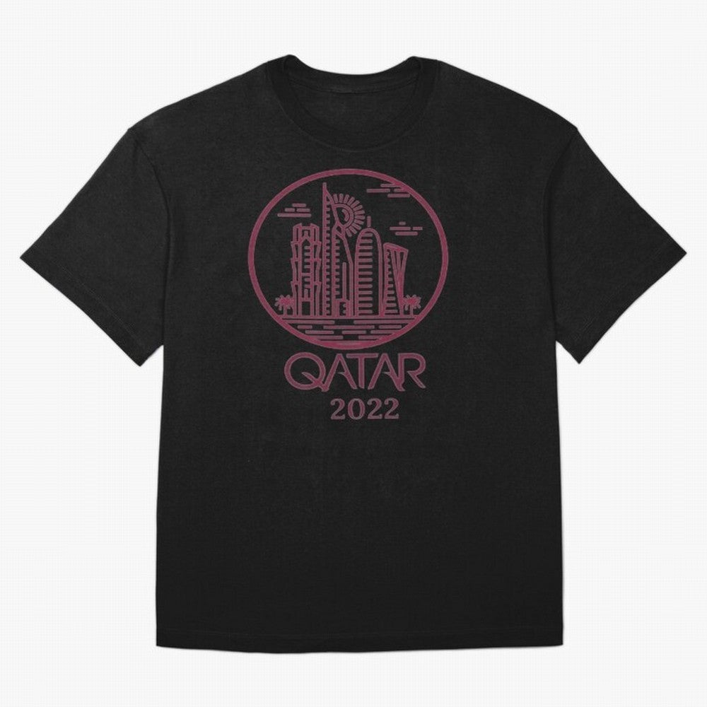Qatar Welcome Oversized T-Shirt Upgrade FIFA World Cup 2026 USA Canada Mexico Capturing Cristiano Ronaldo, Haaland and CR7, Germany Energy, Classic Soccer Heritage, Championship Pressure, Fan Loyalty and International Pride; Great for Watch
