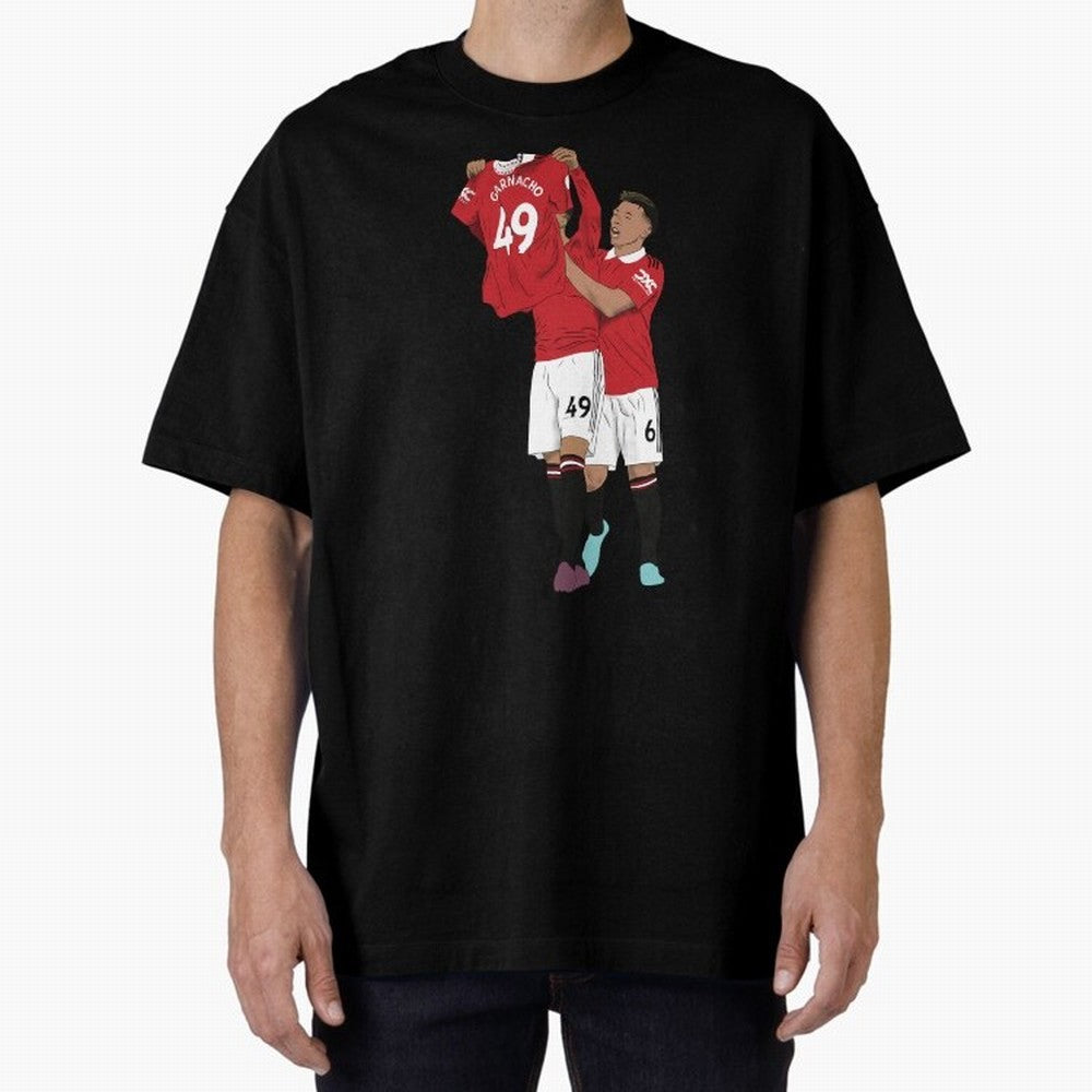 Alejandro Garnacho Goal Celebration Oversized T-Shirt Show Up for the Glory of Global Football Passion for FIFA World Cup 2026 Group Stage, Built around Neymar, Germany, Game Day Rituals, Football Legends, Country Pride and the Road to the Final;
