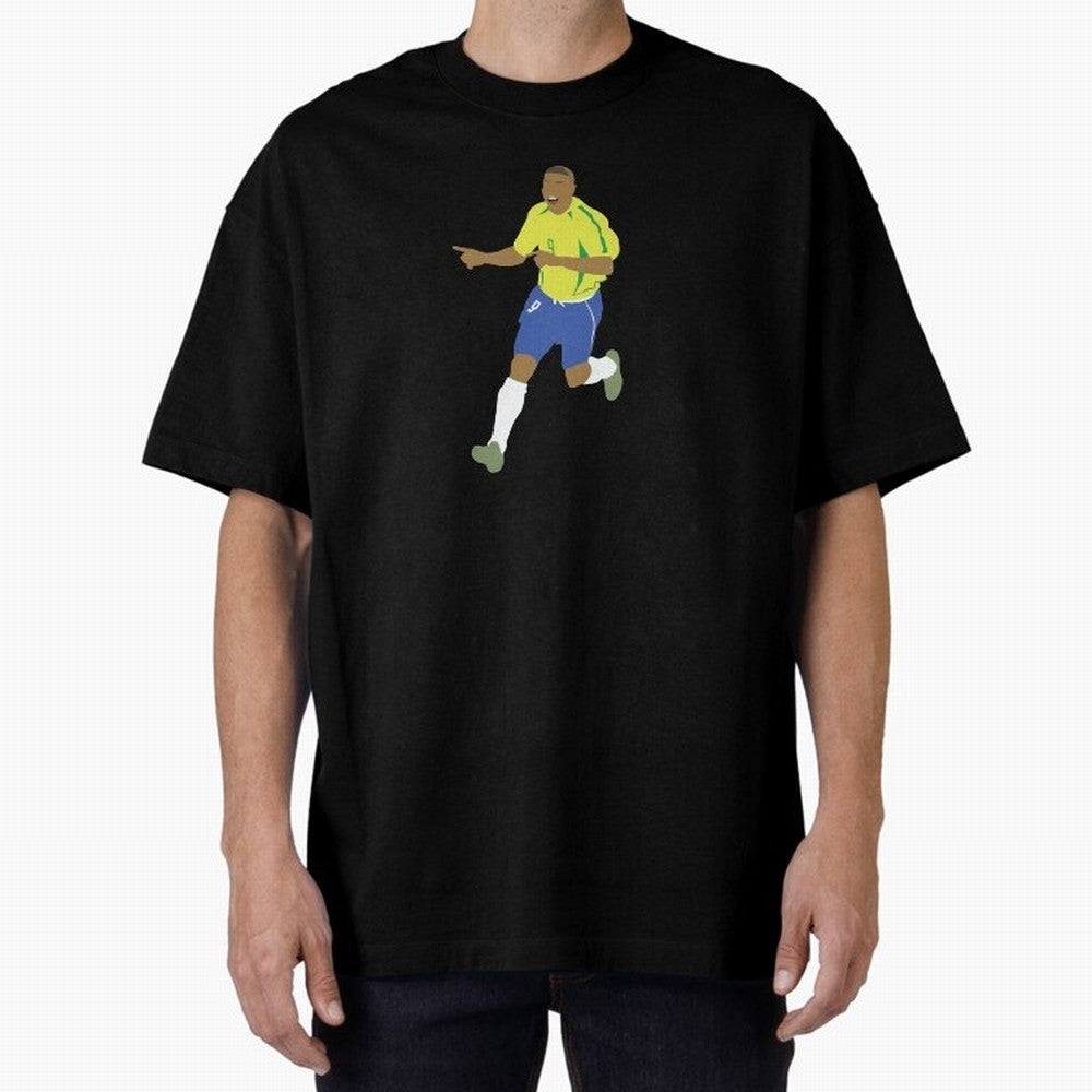 Ronaldo 'Il Fenomeno' Brazil Legend 9 Oversized T-Shirt Represent the Passion of Match Day Hype around FIFA World Cup 2026 USA Canada Mexico, Messi and Cristiano Ronaldo, England and Germany, Stadium Chants, National Pride, Trophy Dreams and