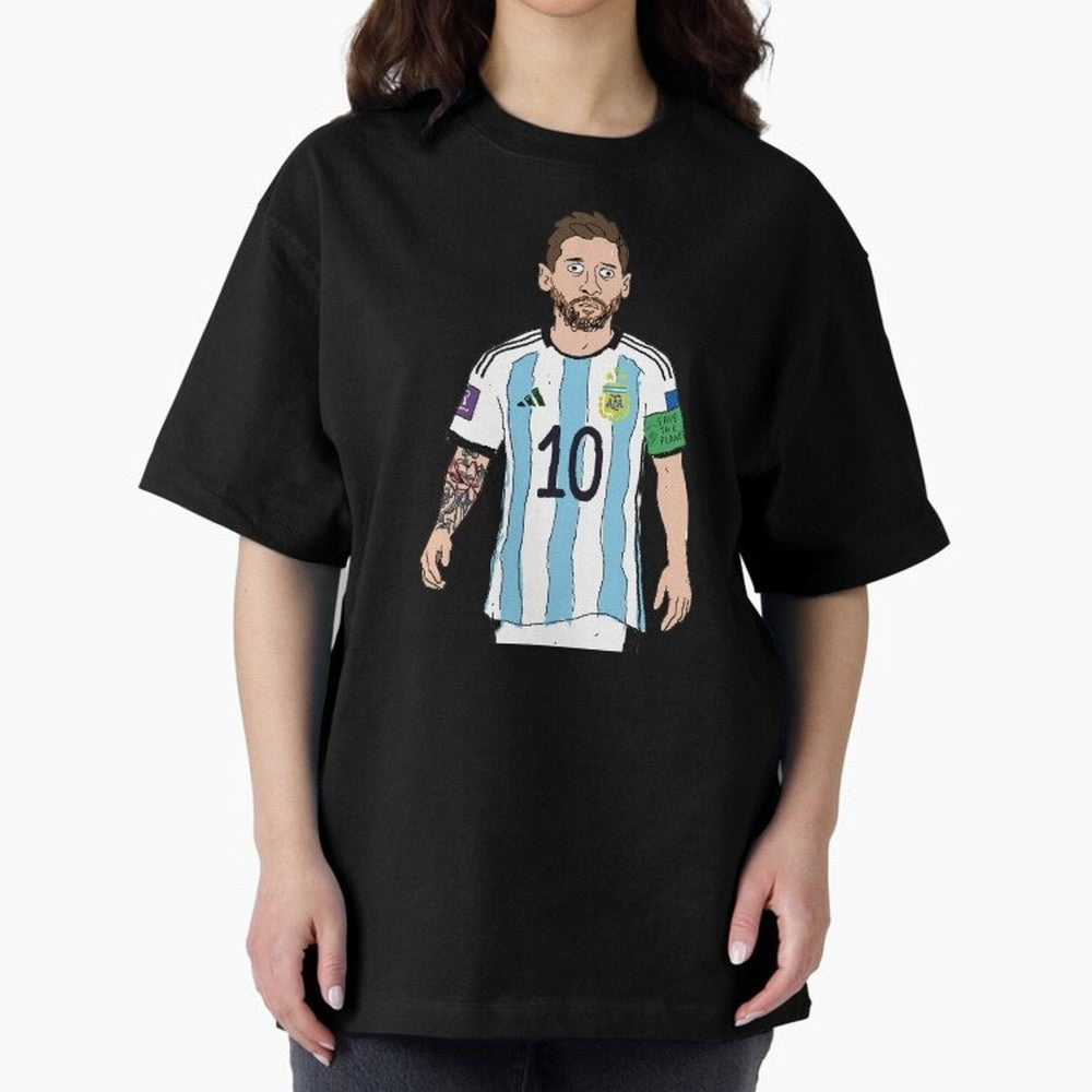Badly Drawn Messi Classic T-Shirt Share the Excitement of FIFA World Cup 2026 USA Canada Mexico Spirit, Centered on Spain, Cristiano Ronaldo, Haaland and CR7, Stadium Memories, Football Loyalty, International Chants and Championship Tradition;