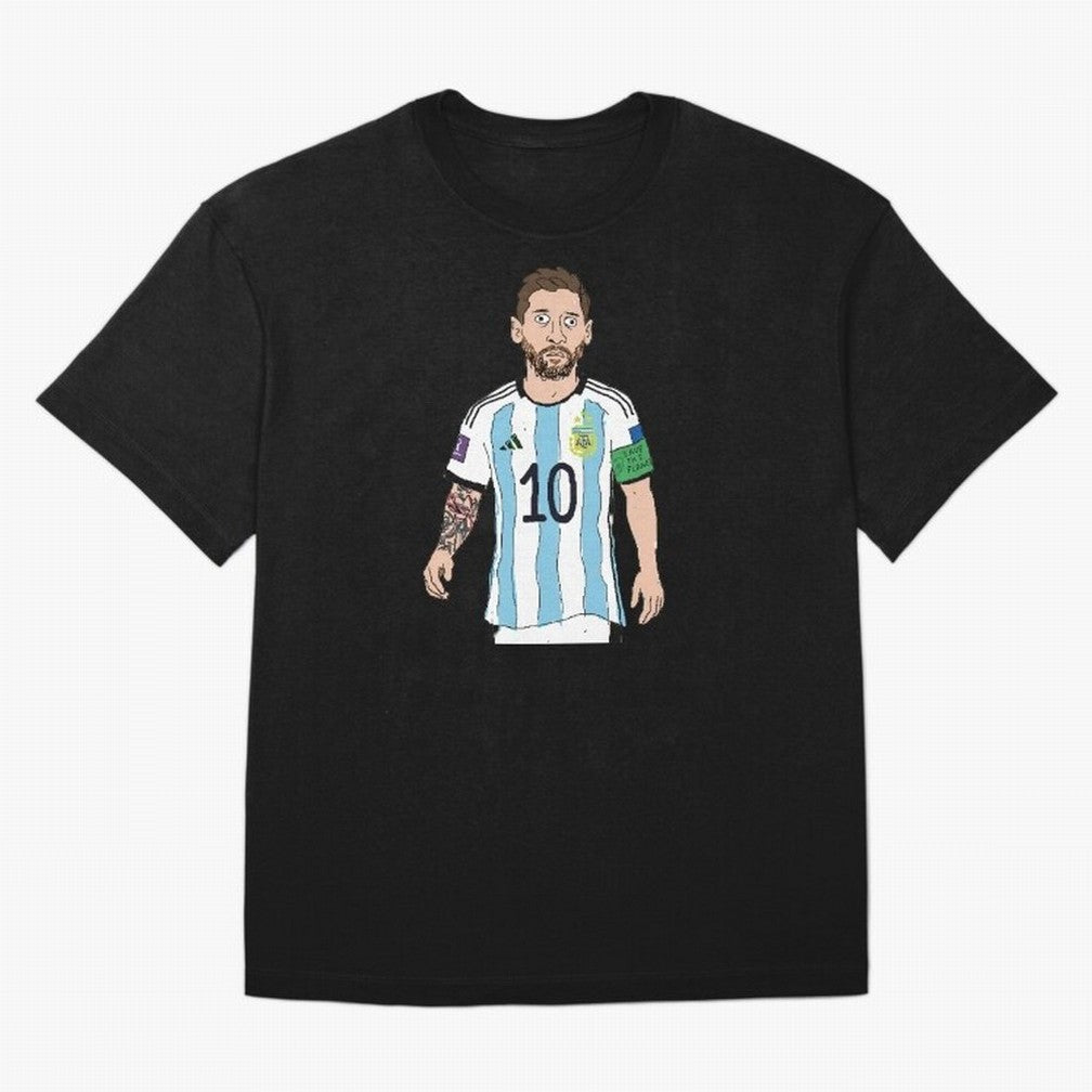 Badly Drawn Messi Classic T-Shirt Share the Excitement of FIFA World Cup 2026 USA Canada Mexico Spirit, Centered on Spain, Cristiano Ronaldo, Haaland and CR7, Stadium Memories, Football Loyalty, International Chants and Championship Tradition;