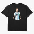 Badly Drawn Messi Classic T-Shirt Share the Excitement of FIFA World Cup 2026 USA Canada Mexico Spirit, Centered on Spain, Cristiano Ronaldo, Haaland and CR7, Stadium Memories, Football Loyalty, International Chants and Championship Tradition;