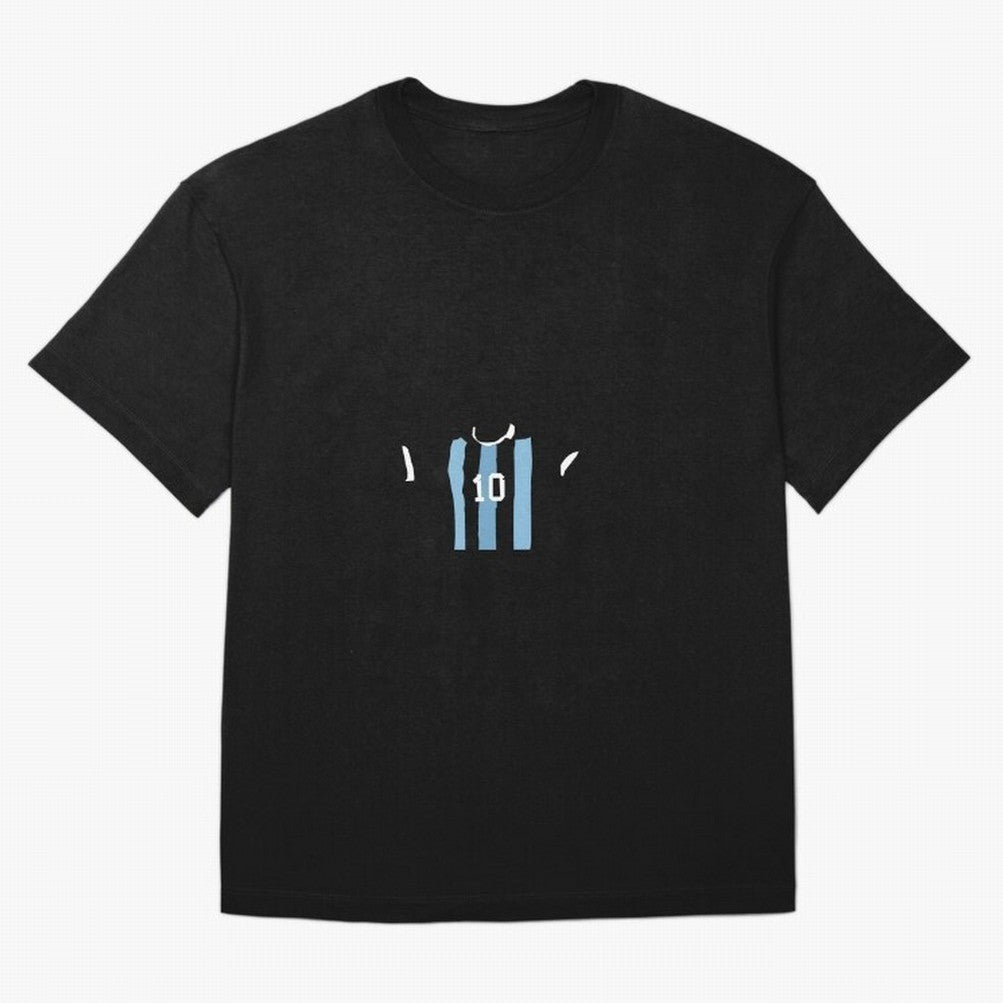 messi king world cup Oversized T-Shirt Represent Football Lovers during Global Football Passion for FIFA World Cup 2026 Group Stage, Centered on Haaland and Mbappe, Argentina and Brazil, Classic Soccer Heritage, Championship Pressure, Fan Loyalty