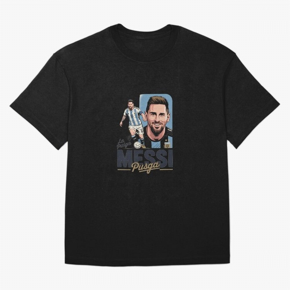 Lionel Messi Argentinian La Pulga Oversized T-Shirt Show Your Stadium Side during the FIFA World Cup 2026 USA Canada Mexico Journey through Messi Highlights, Spain Pride, Championship Spirit, Famous Goals, Roaring Crowds and International Football