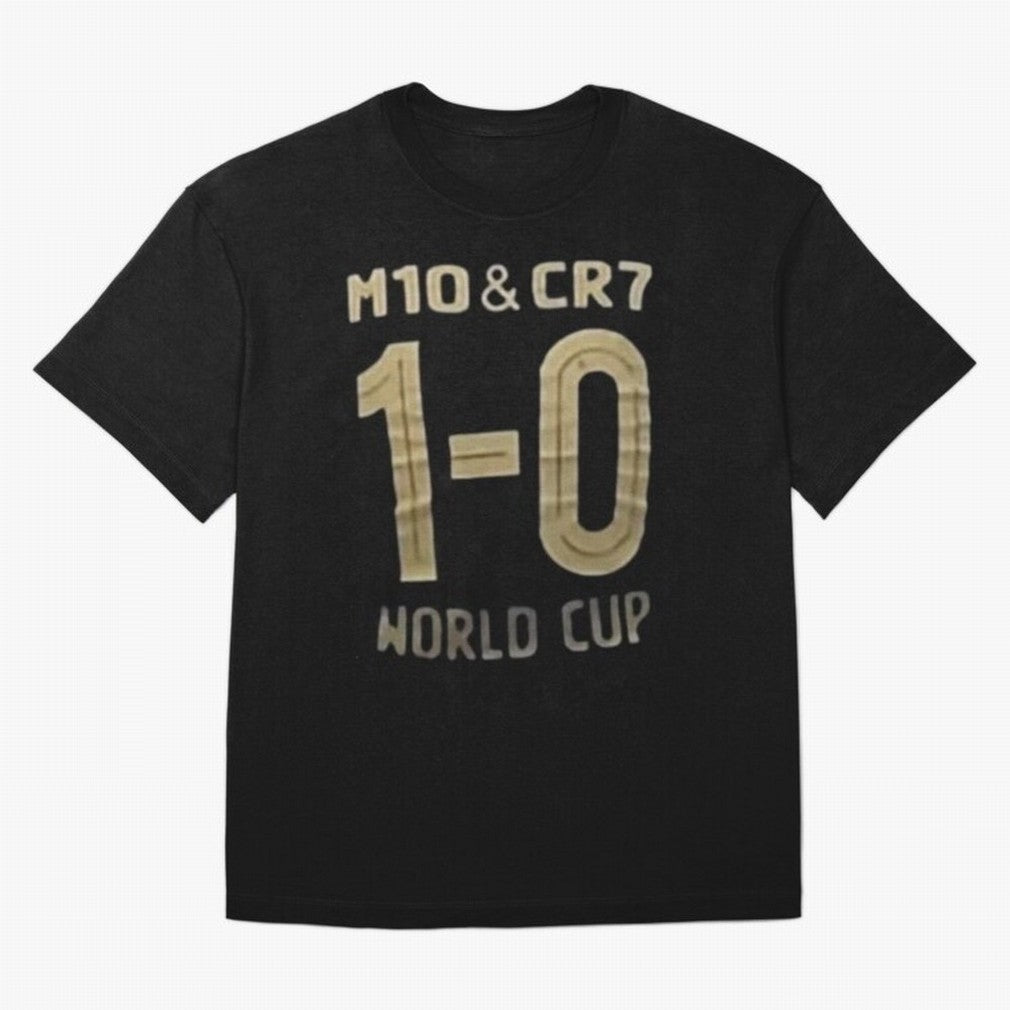 m10 and cr7 1-0 world cup football Classic T-Shirt Treasure Match Day Hype around FIFA World Cup 2026 USA Canada Mexico, Neymar, Haaland and Cristiano Ronaldo, Brazil, Portugal and Argentina, Stadium Memories, Football Loyalty, International Chants
