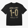 m10 and cr7 1-0 world cup football Classic T-Shirt Treasure Match Day Hype around FIFA World Cup 2026 USA Canada Mexico, Neymar, Haaland and Cristiano Ronaldo, Brazil, Portugal and Argentina, Stadium Memories, Football Loyalty, International Chants