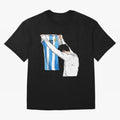 Lionel Messi holding his shirt, Argentina copa america Classic T-Shirt Capture Global Football Passion for FIFA World Cup 2026, Capturing Messi and Cristiano Ronaldo, Brazil, Championship Spirit, Famous Goals, Roaring Crowds and International