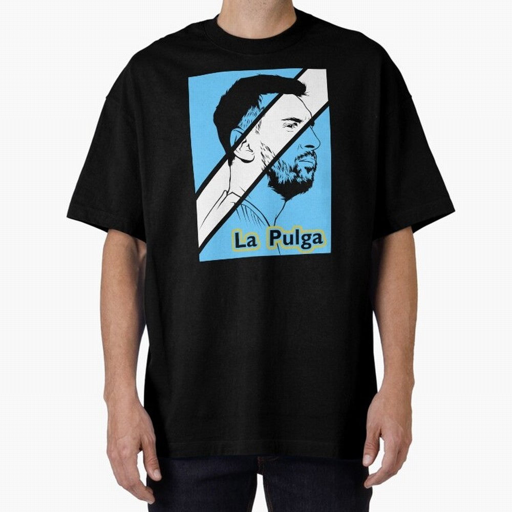 L Messi - Iconic Oversized T-Shirt Honor Champions and Dreams in the FIFA World Cup 2026 USA Canada Mexico Journey through Cristiano Ronaldo, Haaland and CR7 Highlights, Portugal, Spain and Germany Pride, Worldwide Fan Energy, Dramatic Goals,