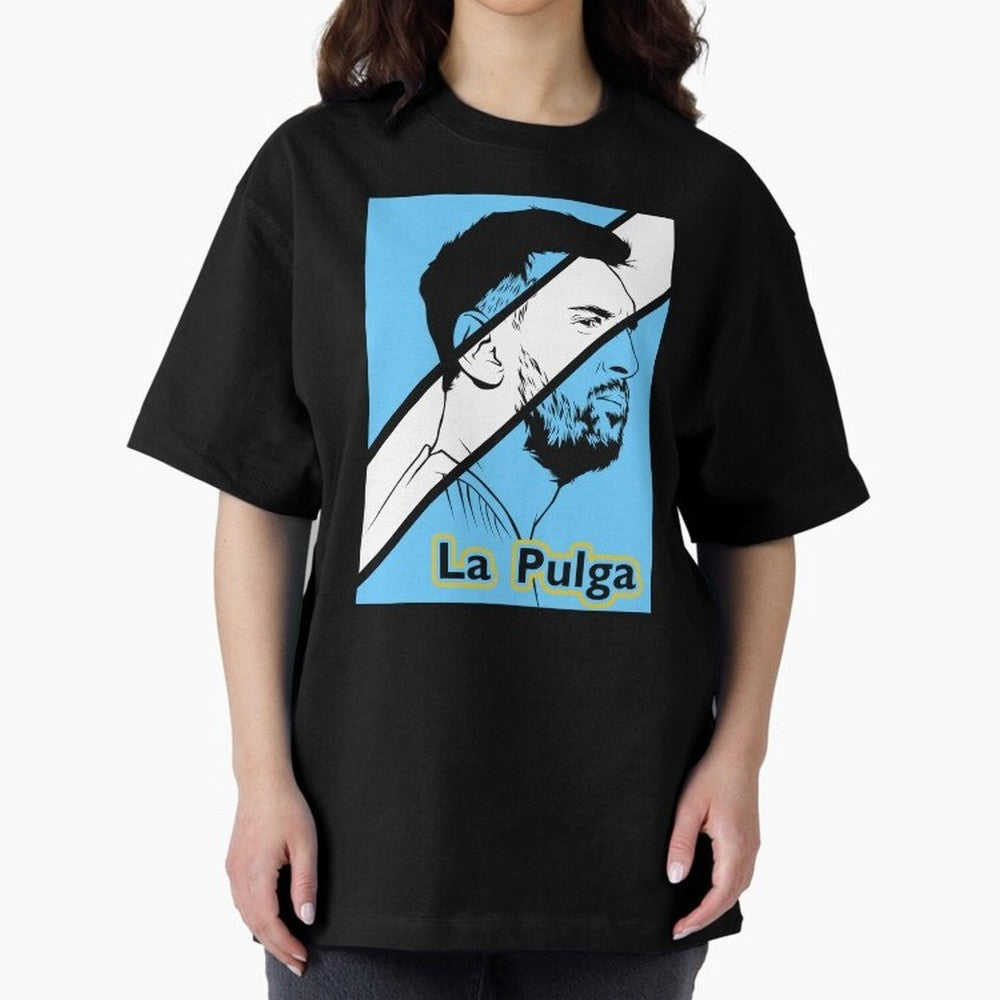 L Messi - Iconic Oversized T-Shirt Honor Champions and Dreams in the FIFA World Cup 2026 USA Canada Mexico Journey through Cristiano Ronaldo, Haaland and CR7 Highlights, Portugal, Spain and Germany Pride, Worldwide Fan Energy, Dramatic Goals,