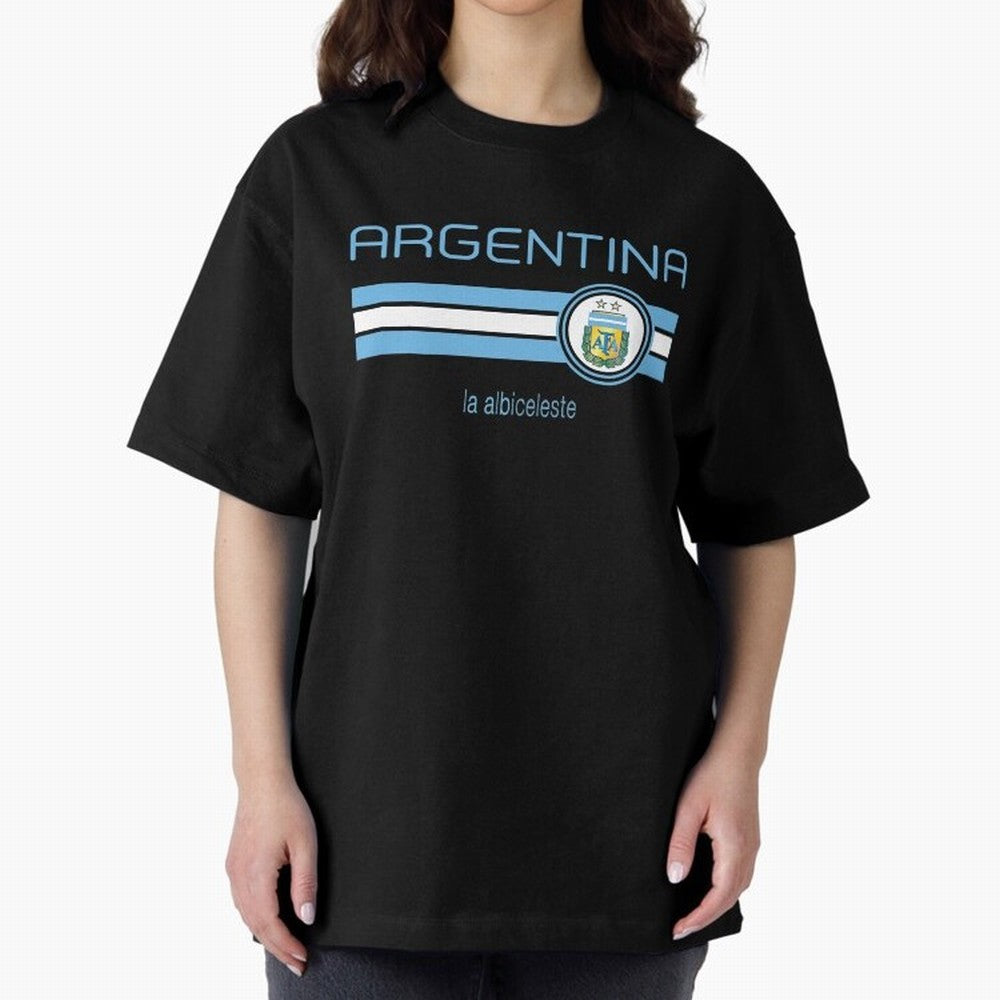 Football Argentina Classic T-Shirt Capture FIFA World Cup 2026 Group Stage for Fans of Haaland and Spain and Netherlands, Bringing Vintage Soccer Flavor, Modern Football Stars, National Flags and Final Night Emotion; Ideal for Fans Who Follow