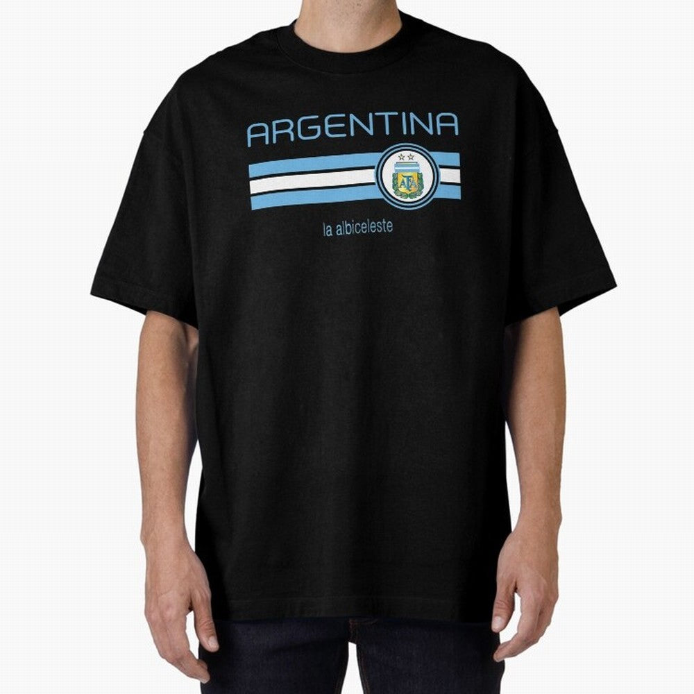 Football Argentina Classic T-Shirt Capture FIFA World Cup 2026 Group Stage for Fans of Haaland and Spain and Netherlands, Bringing Vintage Soccer Flavor, Modern Football Stars, National Flags and Final Night Emotion; Ideal for Fans Who Follow