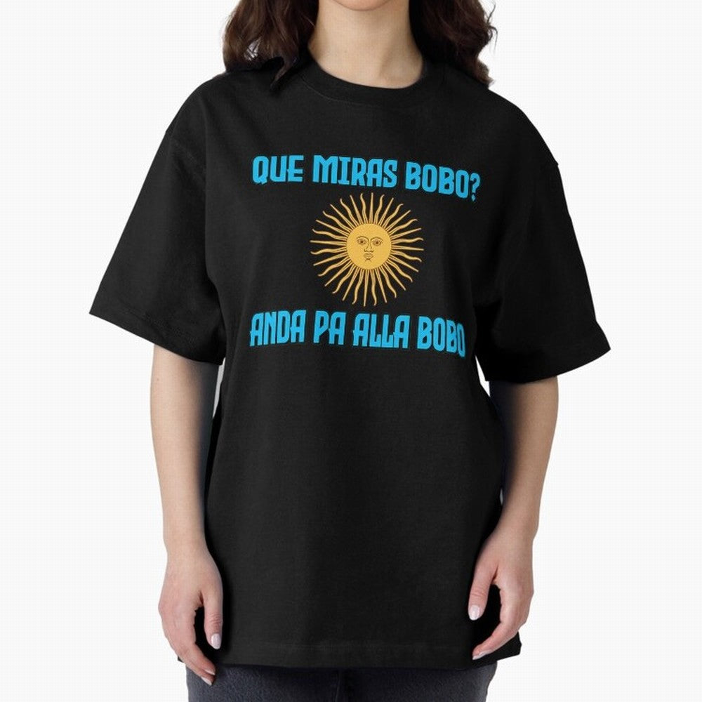 Que Miras Bobo Messi Argentina Flag Classic T-Shirt Celebrate Global Passion for Match Day Hype around FIFA World Cup 2026, CR7, Brazil, Goal Celebration Energy, Supporter Heritage, Football Icons and Worldwide Tournament Joy; Made for Die Hard