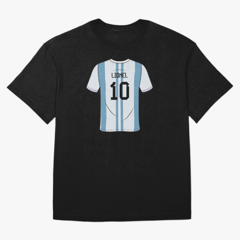 LeoMessi Jersey Illustration 2022 Oversized T-Shirt Represent Football Lovers during Match Day Hype around FIFA World Cup 2026 Group Stage, Haaland, Brazil, Portugal and Argentina, Game Day Rituals, Football Legends, Country Pride and the Road to