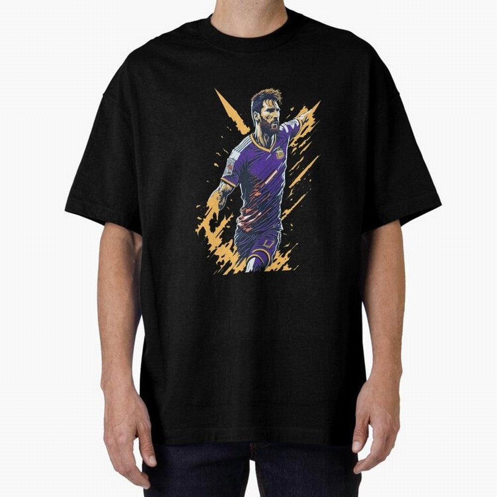 Lionel Messi splash art Active T-Shirt Celebrate the Stars of Global Football Passion for FIFA World Cup 2026 Group Stage, Driven by CR7 and Messi, Germany, Soccer Culture, Superstar Moments, National Team Dreams and Competitive Fire; Great for