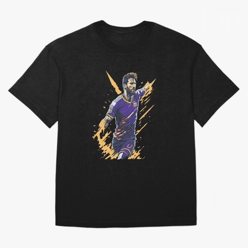 Lionel Messi splash art Active T-Shirt Celebrate the Stars of Global Football Passion for FIFA World Cup 2026 Group Stage, Driven by CR7 and Messi, Germany, Soccer Culture, Superstar Moments, National Team Dreams and Competitive Fire; Great for
