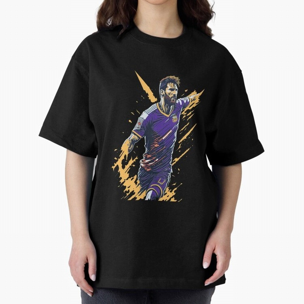 Lionel Messi splash art Active T-Shirt Celebrate the Stars of Global Football Passion for FIFA World Cup 2026 Group Stage, Driven by CR7 and Messi, Germany, Soccer Culture, Superstar Moments, National Team Dreams and Competitive Fire; Great for