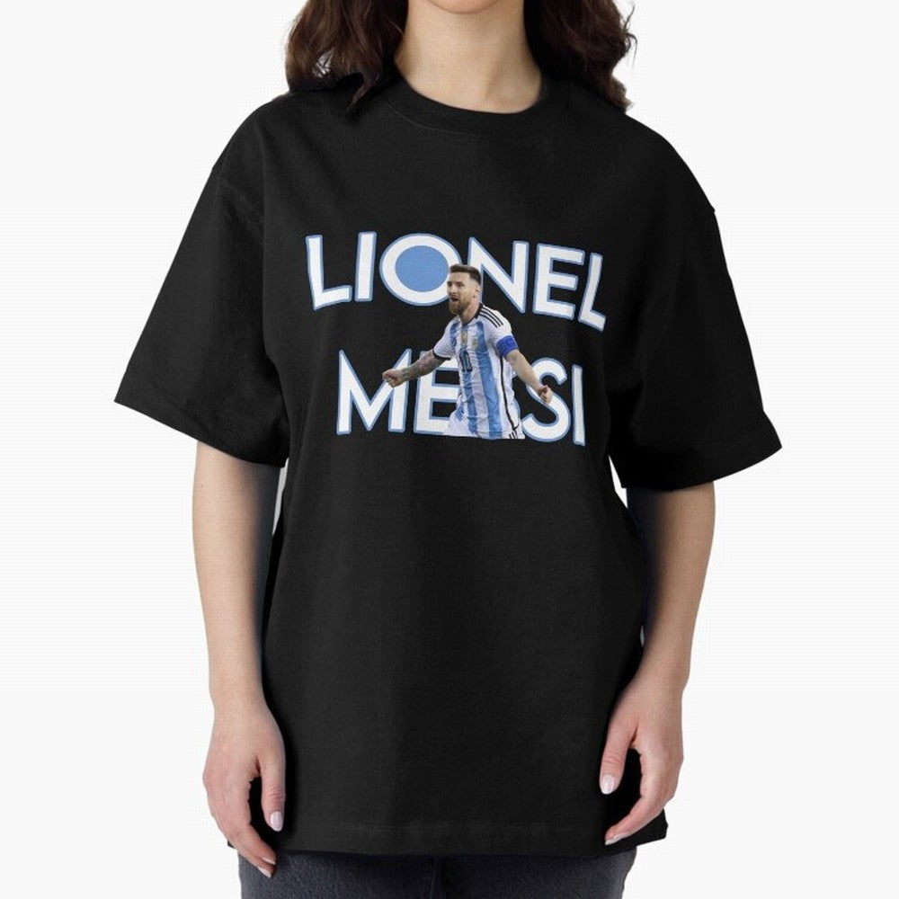 Lionel Messi Oversized T-Shirt Show Your Stadium Side during the FIFA World Cup 2026 USA Canada Mexico Journey through Messi Highlights, Spain Pride, Championship Spirit, Famous Goals, Roaring Crowds and International Football Unity; Perfect for