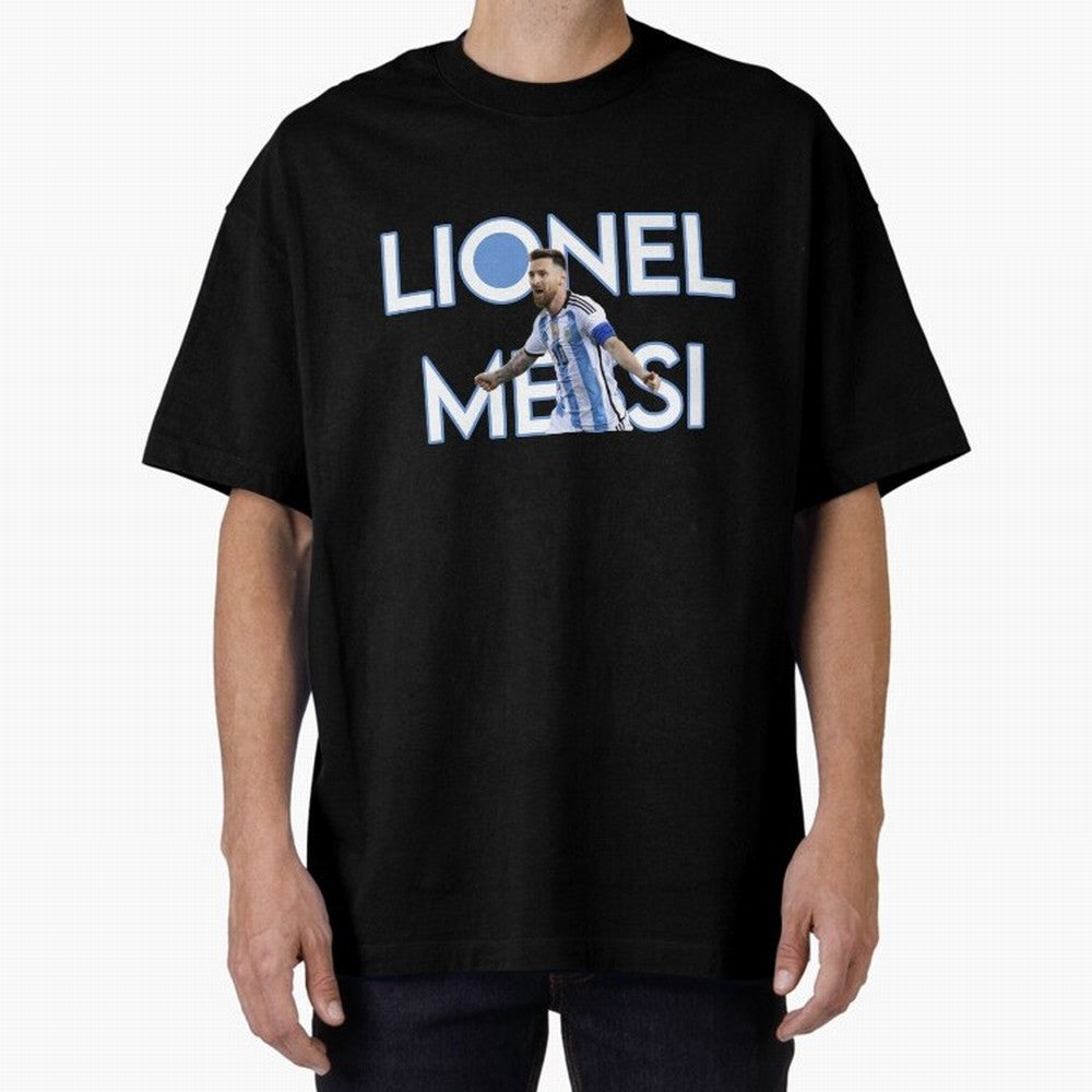 Lionel Messi Oversized T-Shirt Show Your Stadium Side during the FIFA World Cup 2026 USA Canada Mexico Journey through Messi Highlights, Spain Pride, Championship Spirit, Famous Goals, Roaring Crowds and International Football Unity; Perfect for