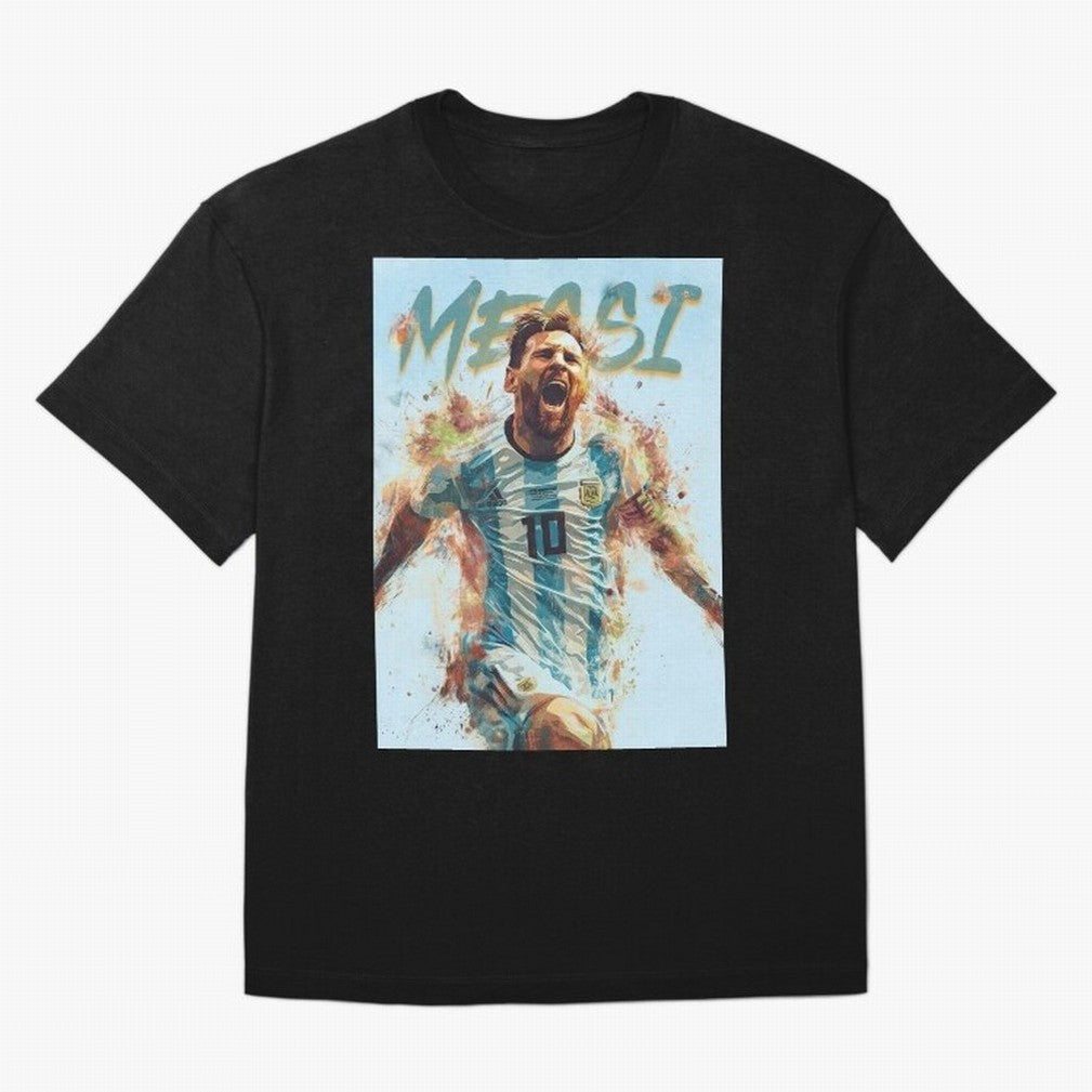 The Messiah Oversized T-Shirt Bring International Match Energy to FIFA World Cup 2026 for Fans of Mbappe and Neymar and Argentina, Bringing Stadium Chants, National Pride, Trophy Dreams and Unforgettable Football Memories; Made for Collectors Who