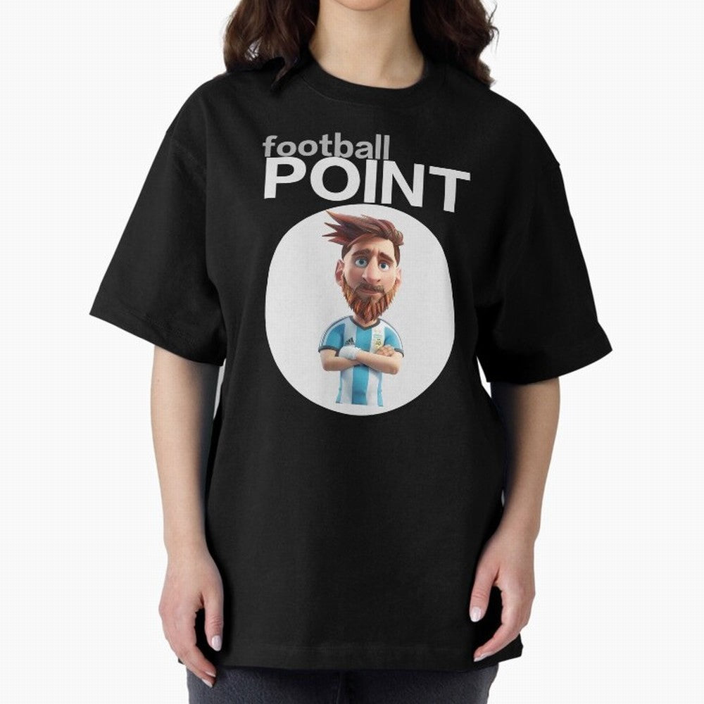 football POINT Oversized T-Shirt Join the Countdown to Match Day Hype around FIFA World Cup 2026 Group Stage, CR7 and Messi, England and Germany, Soccer Culture, Superstar Moments, National Team Dreams and Competitive Fire; Ideal for Football Dads,