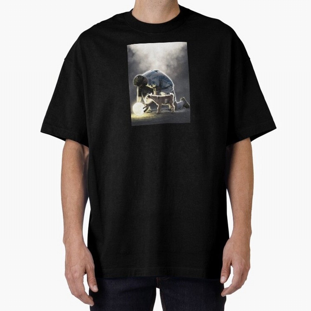 LIONEL MESSI GOAT Oversized T-Shirt Keep the Match Day Mood of the FIFA World Cup 2026 Journey through Mbappe and Neymar Highlights, Spain Pride, Football History, Final Match Energy, Crowd Noise and Once in a Lifetime Moments; Great for Supporters