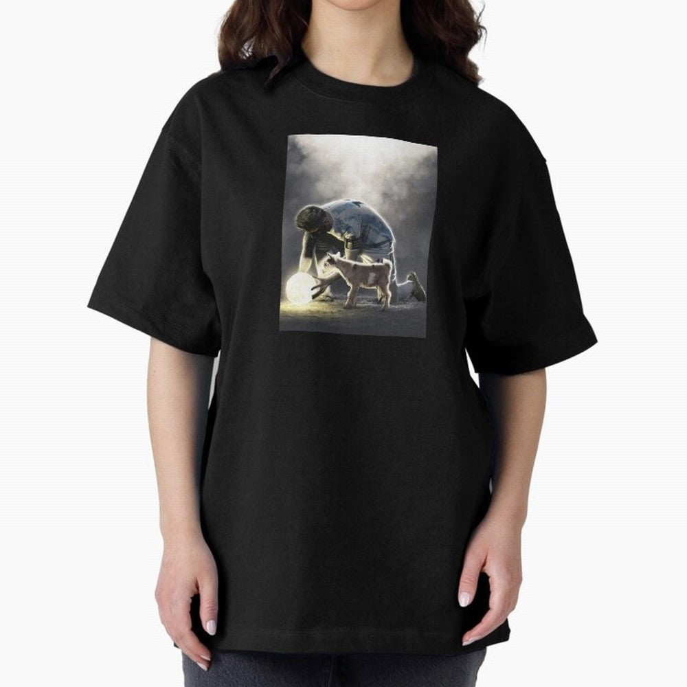 LIONEL MESSI GOAT Oversized T-Shirt Keep the Match Day Mood of the FIFA World Cup 2026 Journey through Mbappe and Neymar Highlights, Spain Pride, Football History, Final Match Energy, Crowd Noise and Once in a Lifetime Moments; Great for Supporters