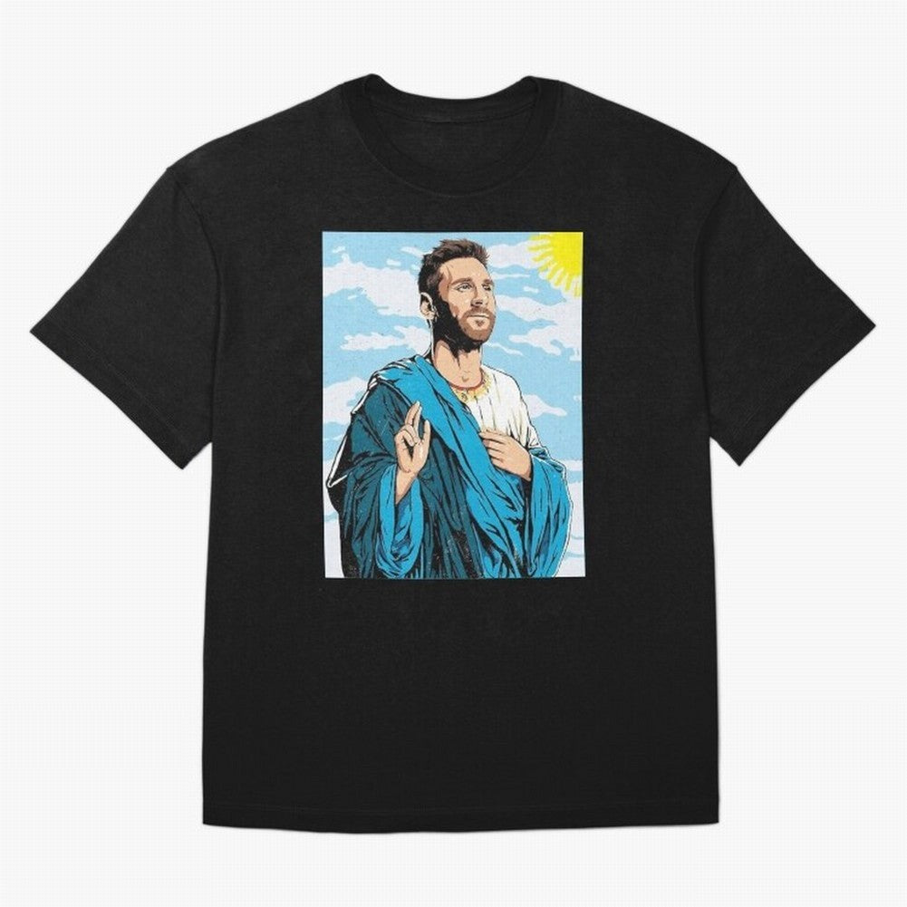 messi god Oversized T-Shirt Bring a Vintage Feel to Match Day Hype around FIFA World Cup 2026 Group Stage, Haaland, England, Stadium Chants, National Pride, Trophy Dreams and Unforgettable Football Memories; Ideal for Passionate Fans Who Love