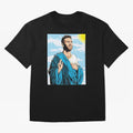 messi god Oversized T-Shirt Bring a Vintage Feel to Match Day Hype around FIFA World Cup 2026 Group Stage, Haaland, England, Stadium Chants, National Pride, Trophy Dreams and Unforgettable Football Memories; Ideal for Passionate Fans Who Love